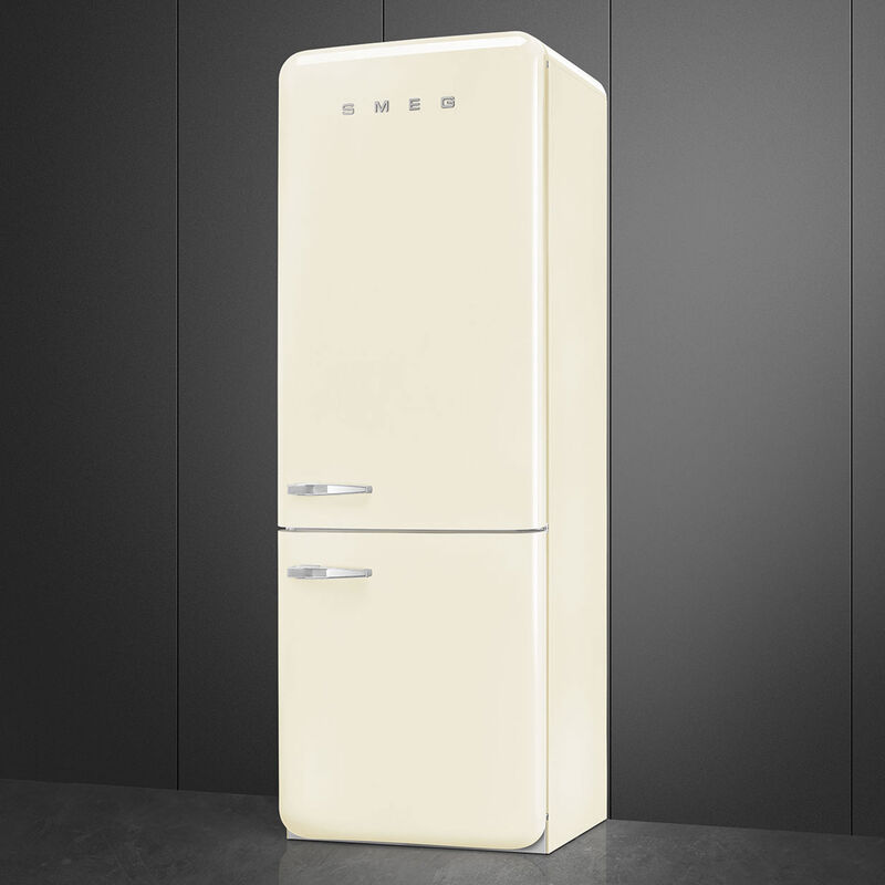 FAB38RCR6 högerhängd kyl/frys 70 cm, creme