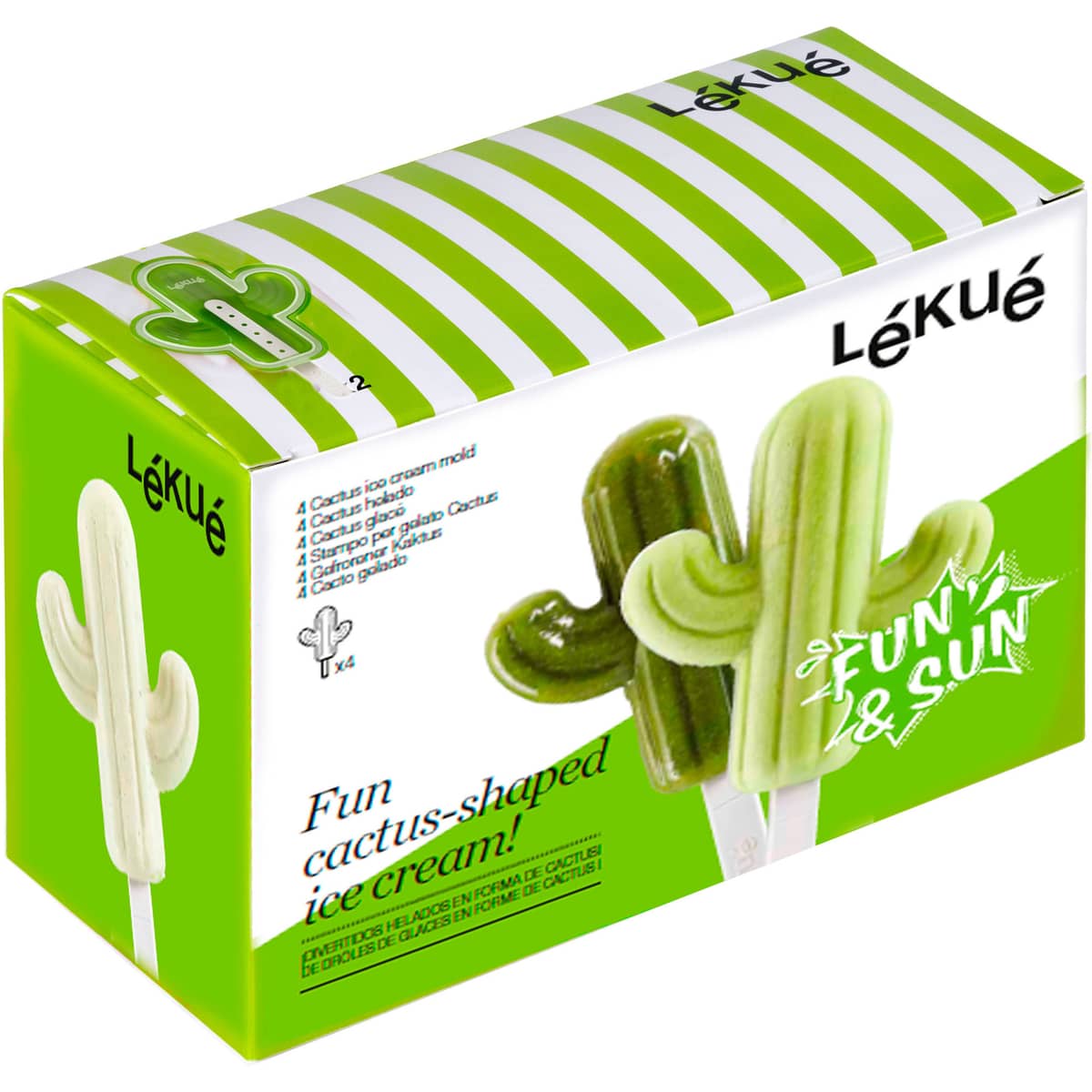 Jäätelömuotti Kaktus, 4 kpl