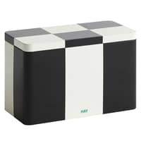 Tin Container, medium, black/off-white