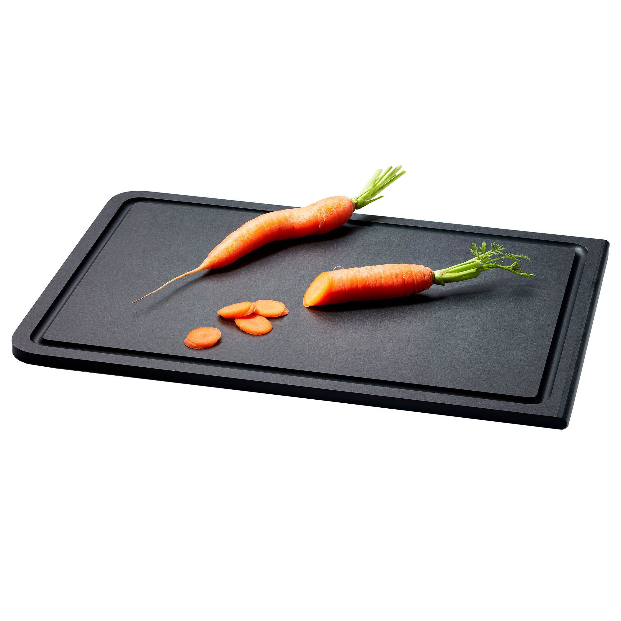 Continenta - Duracore skjærebrett med renne 38,5x27 cm svart