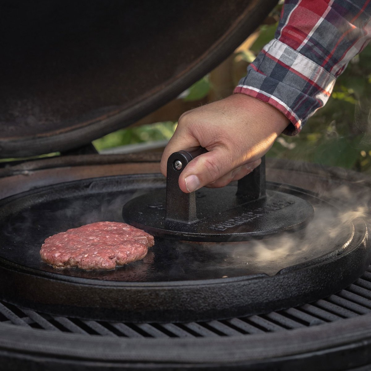 Støbejerns Grill og Stegeplade Rund 36 cm.