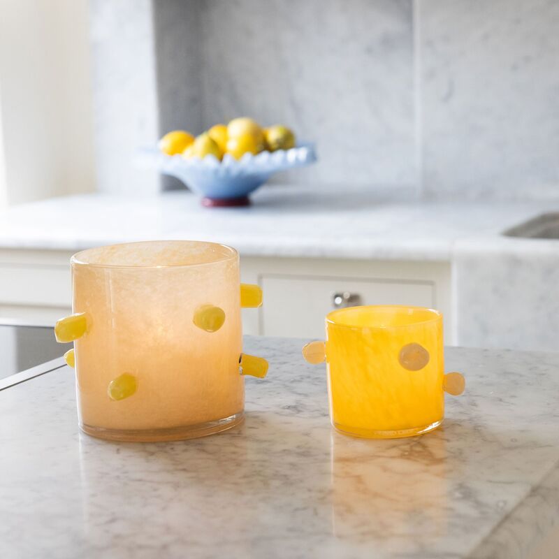 Byon Arlo Xs ljuslykta, gul/beige