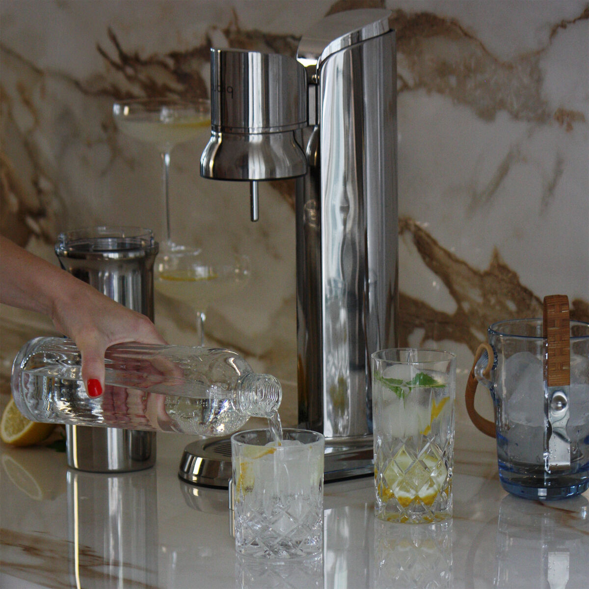 Bubliq Kullsyremaskin, rustfritt stål