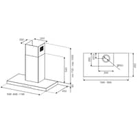 KT90P1ANET Pro fläkt, 90 cm, mattsvart