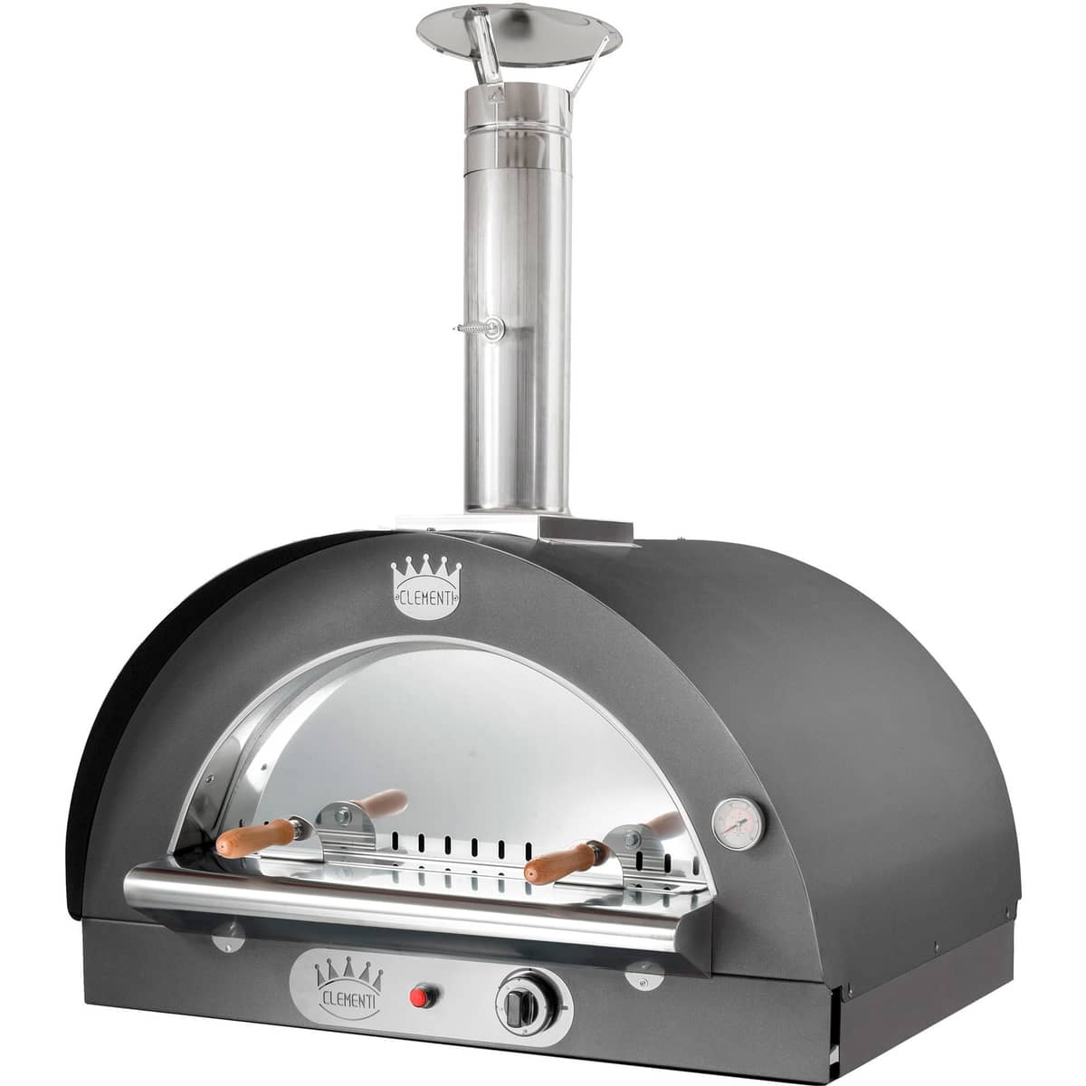 Family Gas Pizzaovn 80x60 cm. Antracit