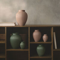 Knabstrup Ripple Mat Vase 20 cm, lys rosa