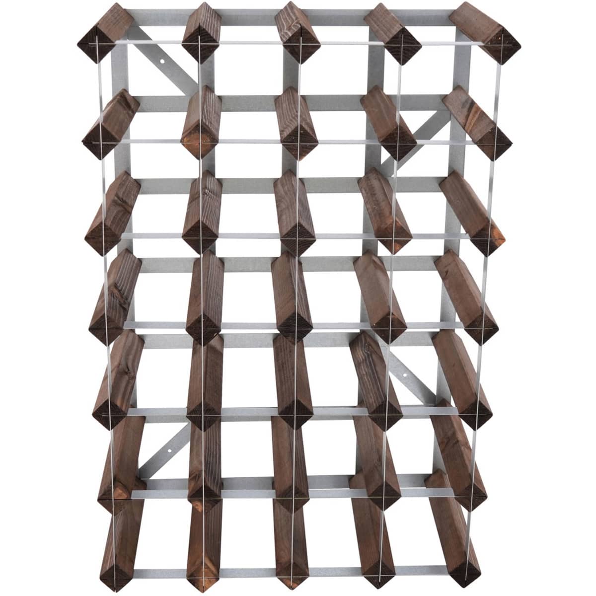 Vinställ Påbyggnadsbart 30 Flaskor Dark oak