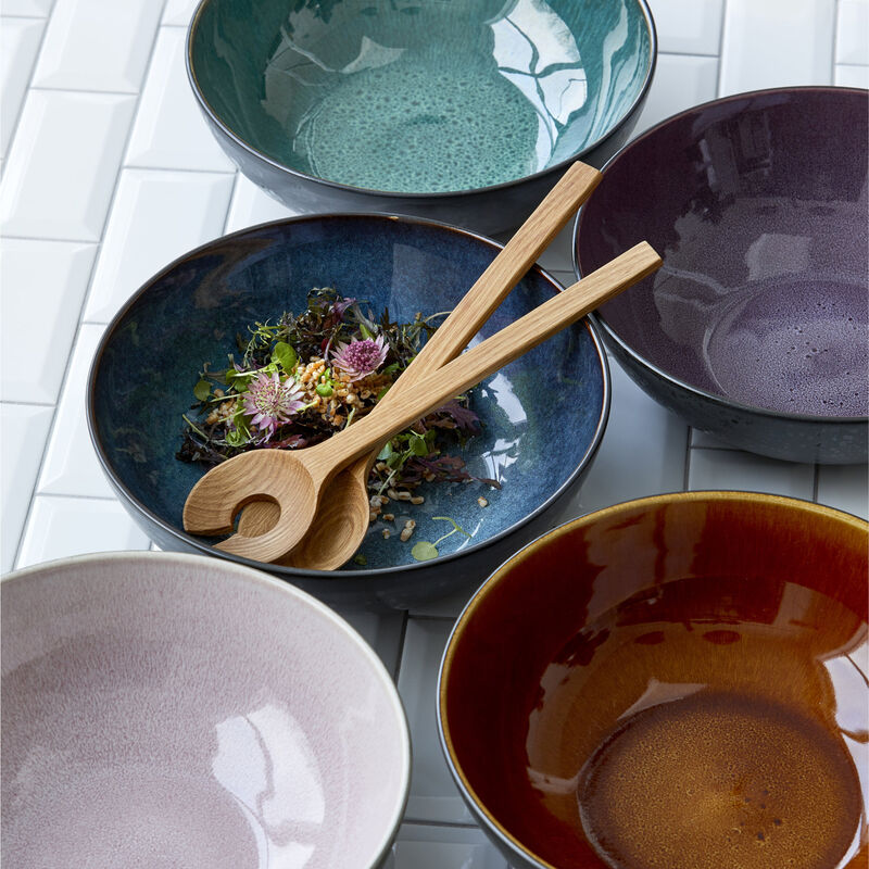 Salladsskål Svart Mörkblå