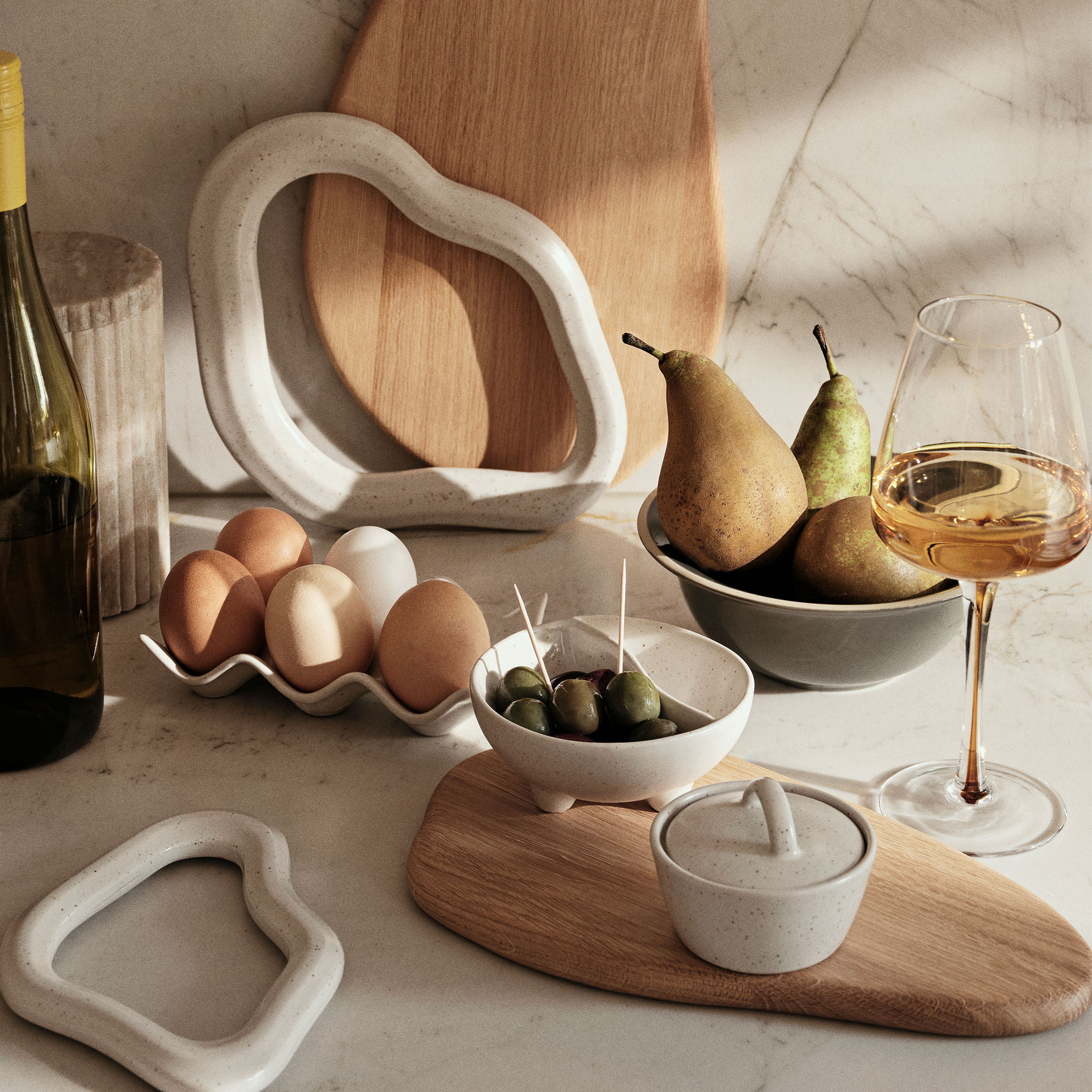 Nordic Vanilla skål med fötter 8,5 cm