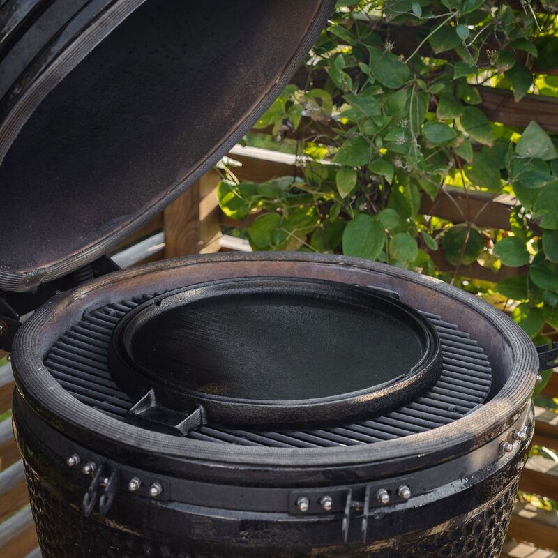 Gjutjärn Grill- och Stekplatta Rund 36 cm