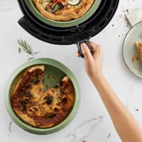 Airfryer silikoneindsats 15 cm, grøn