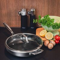 Santo sautépanna med lock 28 cm