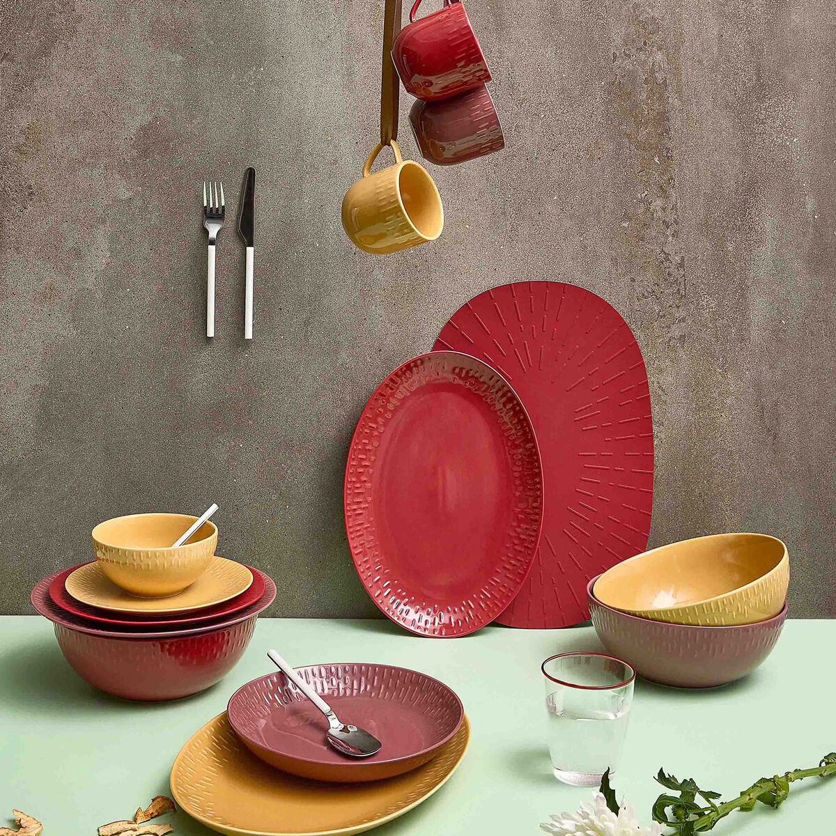 Confetti skål 14 cm, mustard