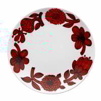 Röd Aster tallrik, 18 cm