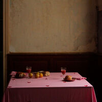 Midnatt pöytäliina Pink Hearts Rosa 250x145 cm