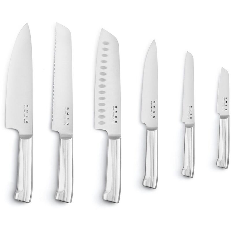 Knivblock med knivar (6 st), svart