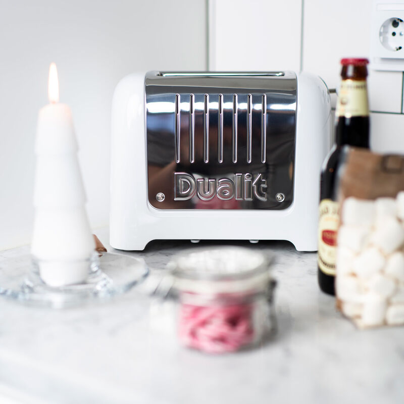 Lite Brödrost 2-skivor High Gloss Vit