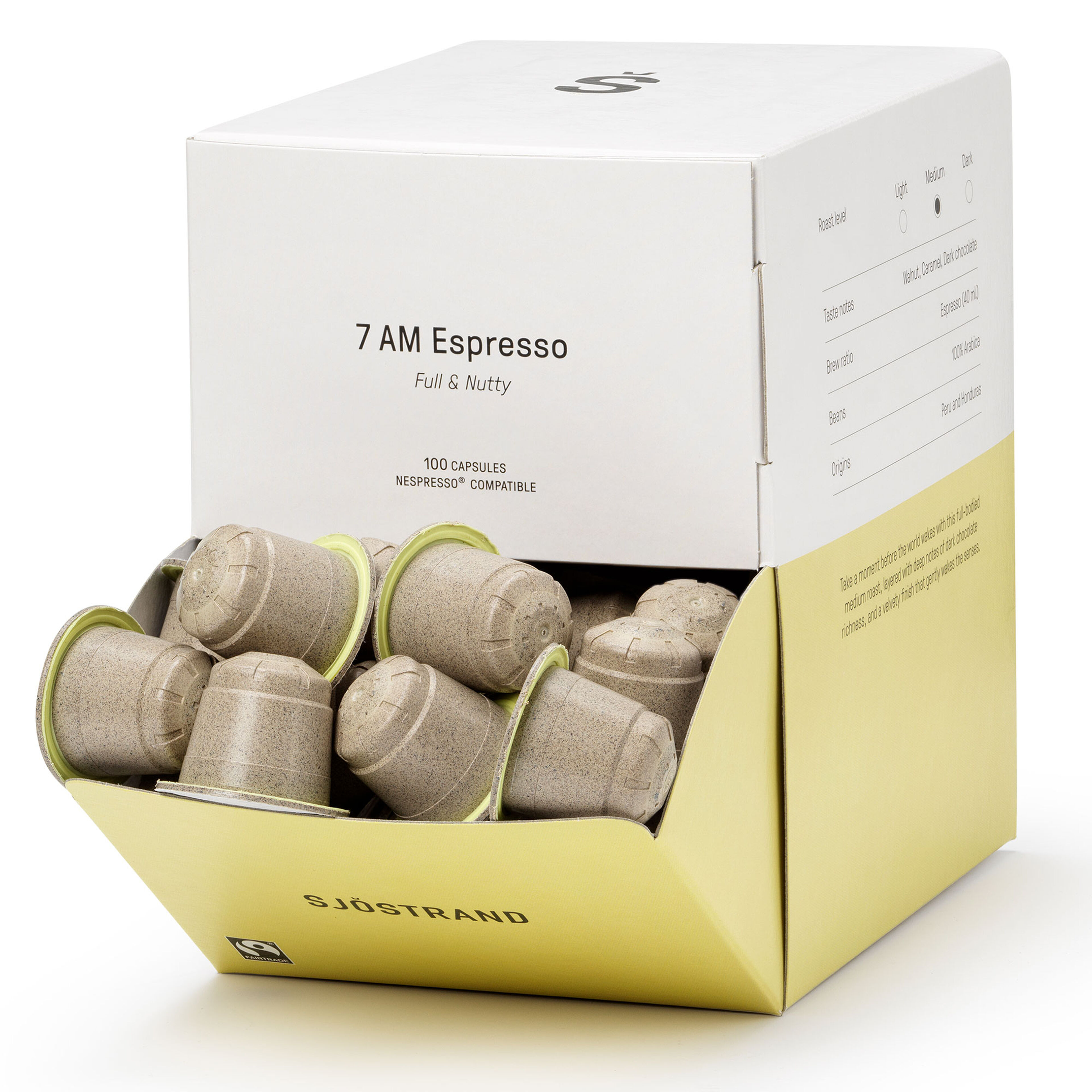 7 AM Espresso kaffekapsler 100-pakning