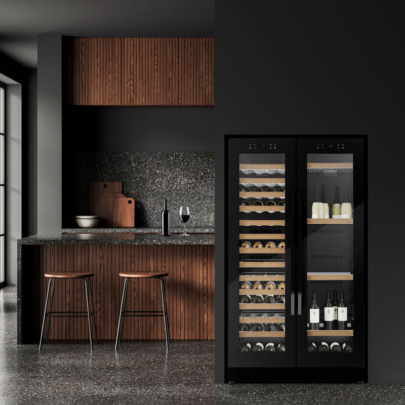 674 WineChef Duo vinkøleskab 122 flasker, sort