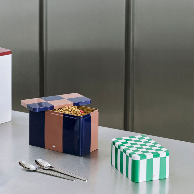 Hay Opbevaringskrukke Plade S Grøn Off-White