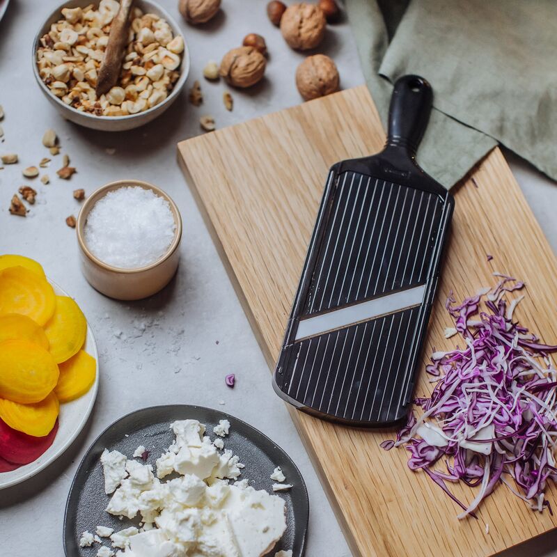 Mandolin med keramiskt blad, svart