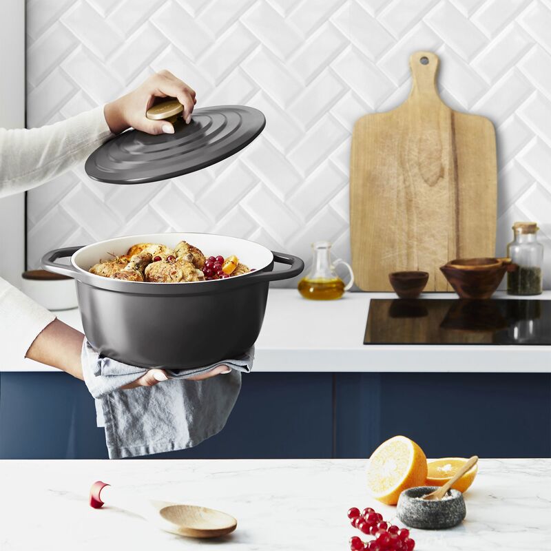 Air gryte, 4,7 liter, 24 cm, grå