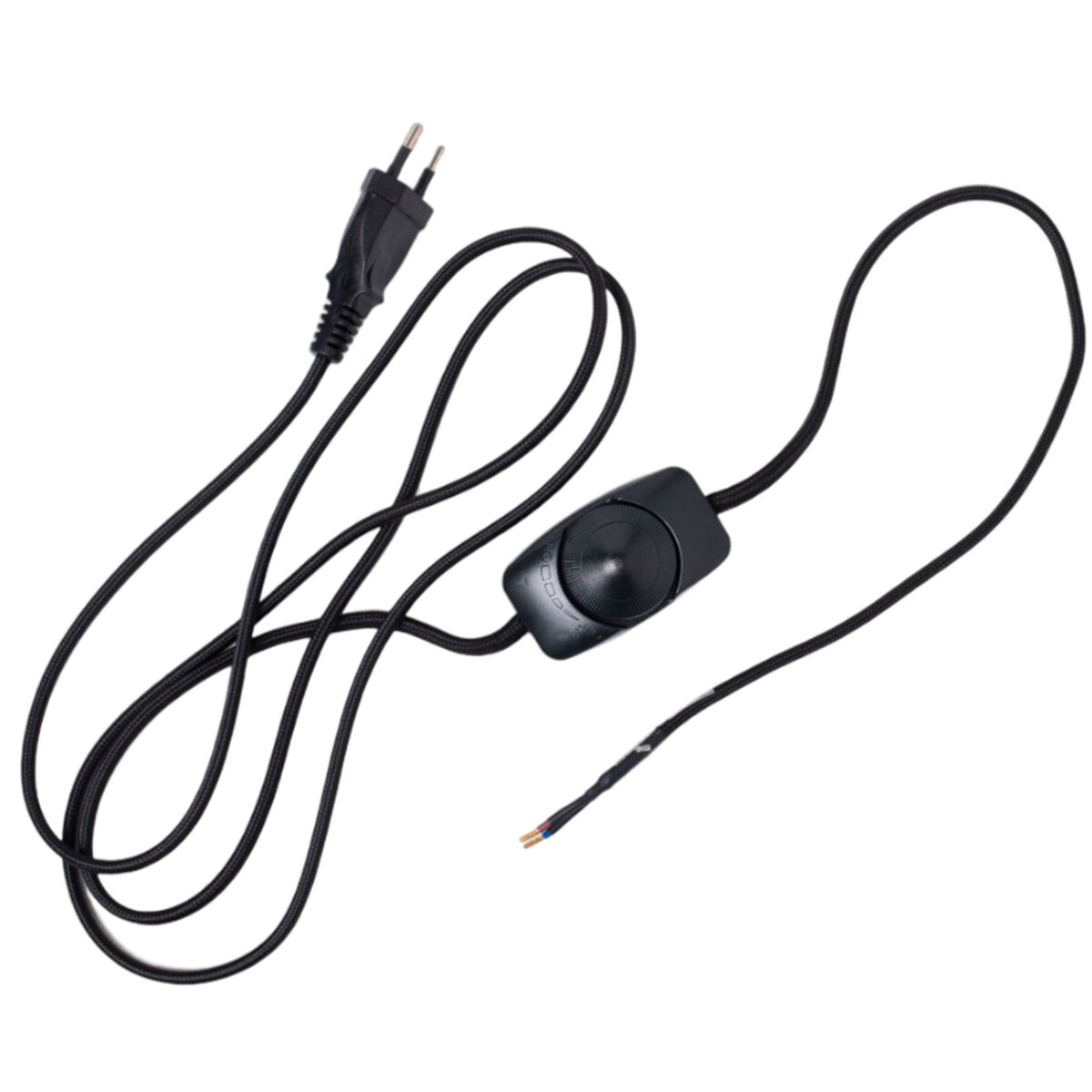 Edgeform seinäjohto 2 m, musta