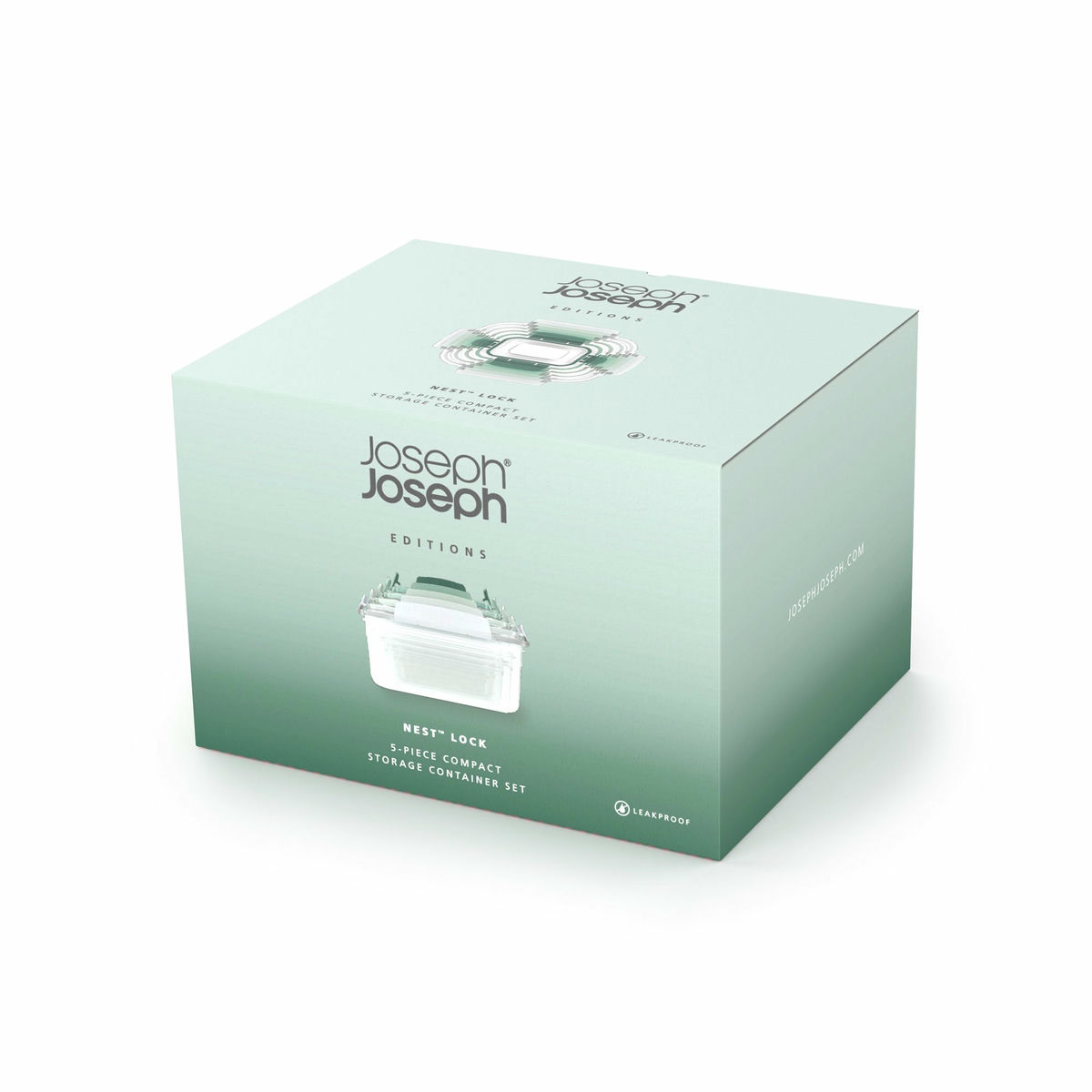 Nest™ Sage förvaring med lock 5 delar, ljusgrön