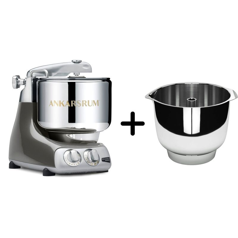 AKM 6230 köksmaskin + Assistent Original vispskål, black chrome