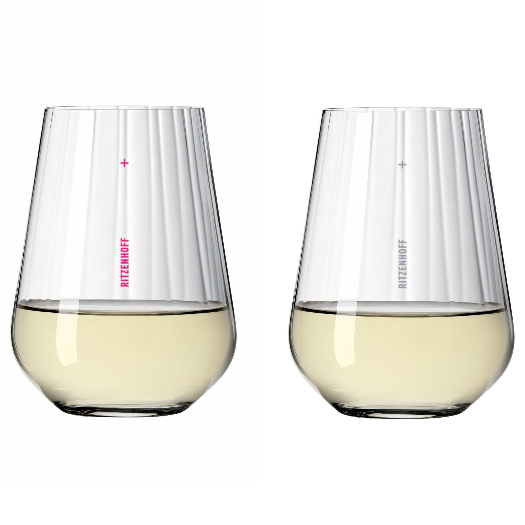 Sternschliff vattenglas med tryck, 2-pack