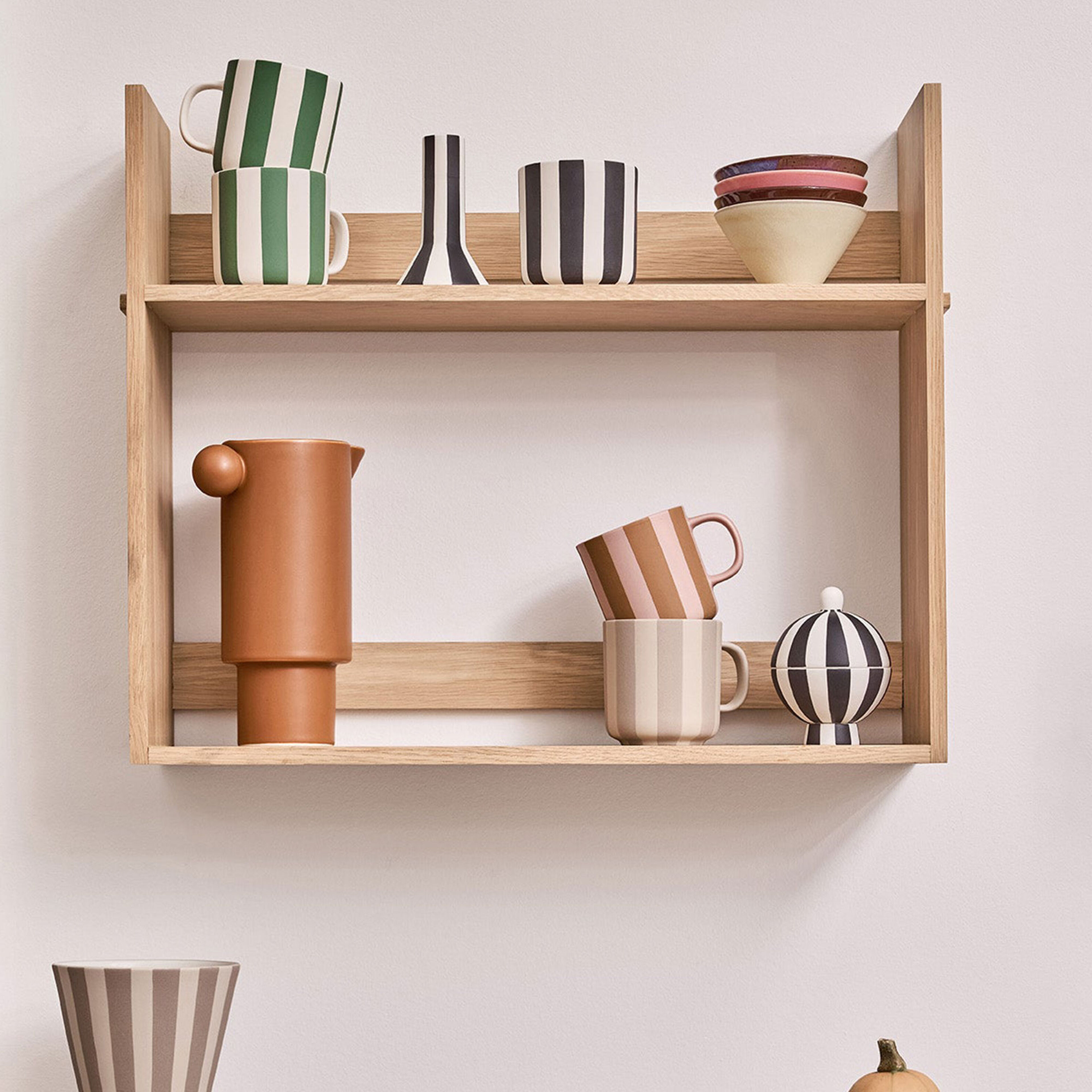 OYOY Toppu mugg, caramel/rose