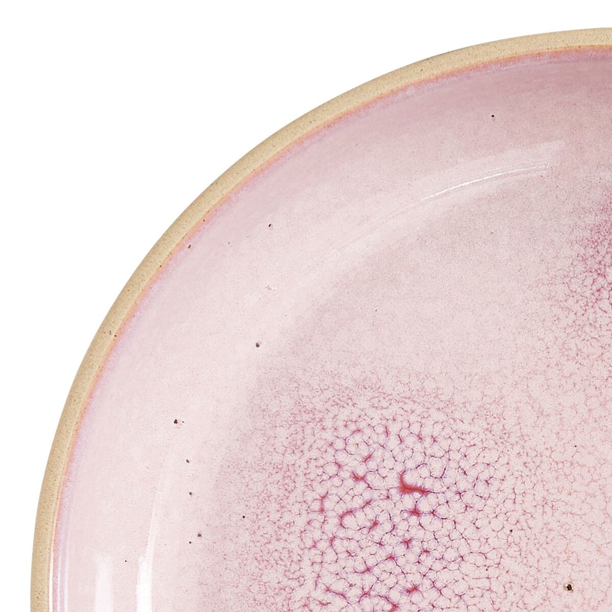 Minerals låg skål 22 cm 4-pack, rose quartz