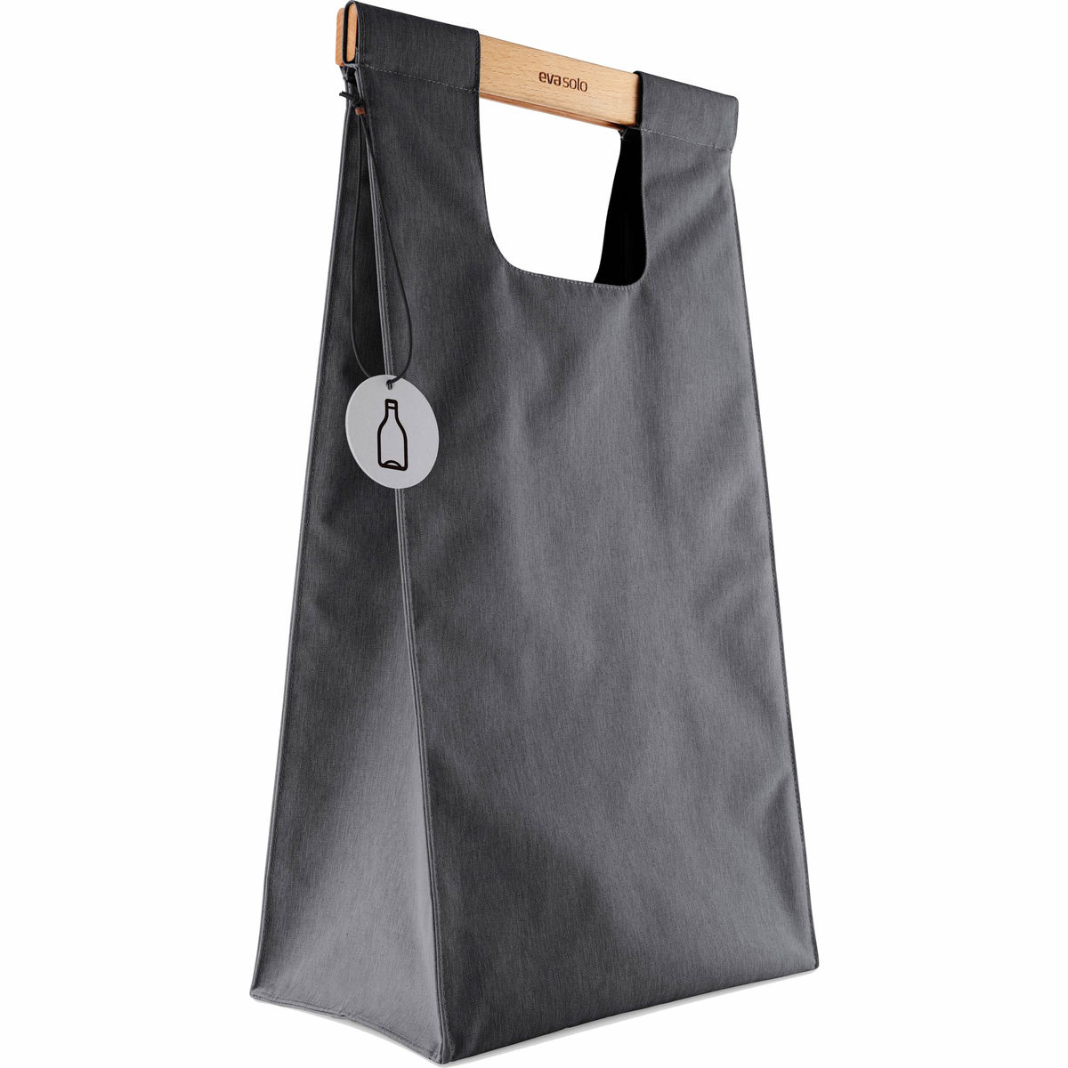 Affaldssorteringspose, 28 liter, mørkegrå