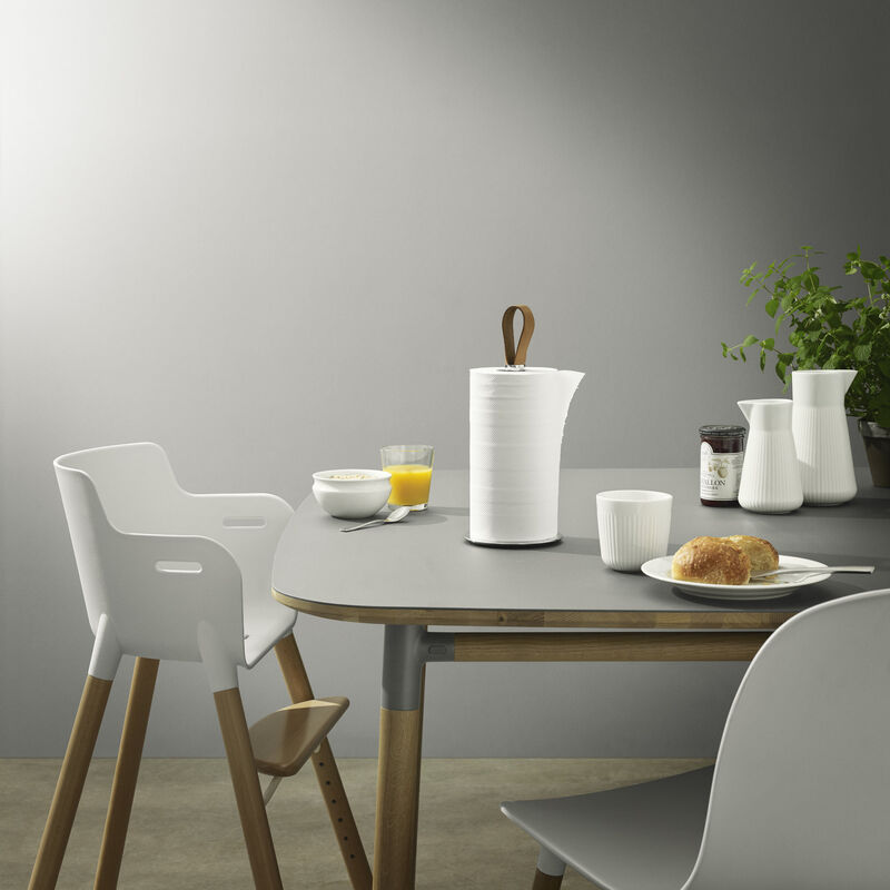 Køkkenrulleholder med læderstrop