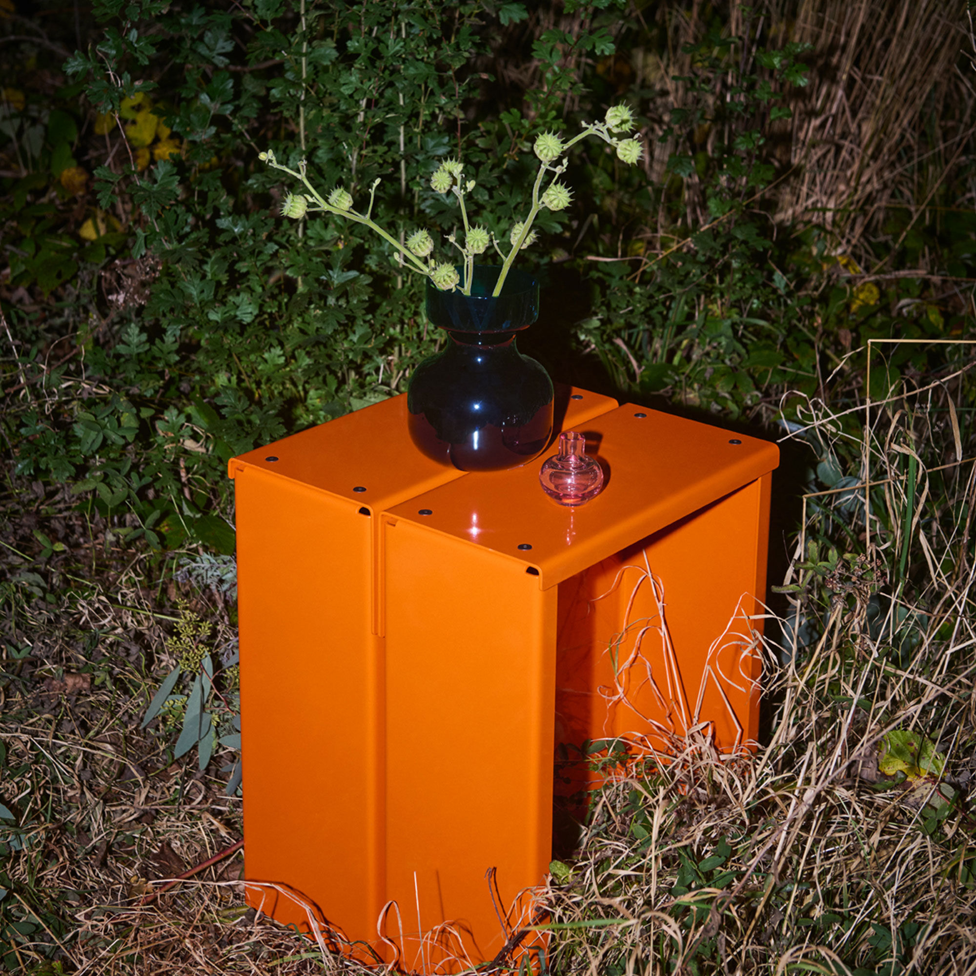 Minivaser, rubinrød/rosa, 2 stk.