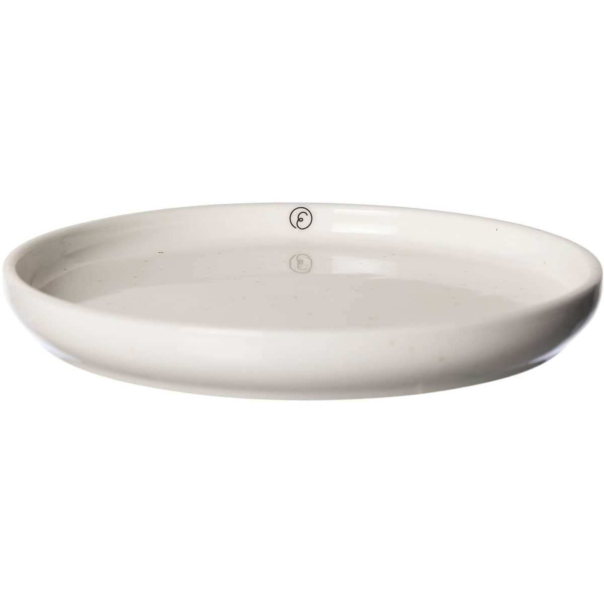 Tallerken 17,5 cm, vanilje
