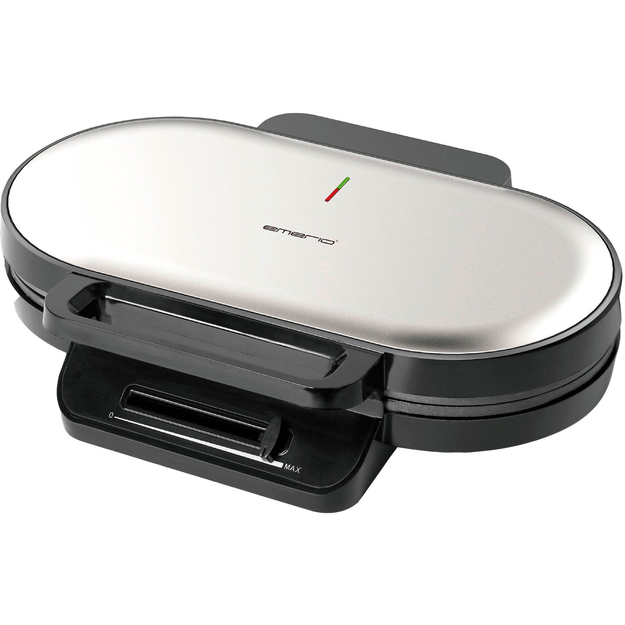 Emerio WM-123356, 10 vafler, Hjerte (form), Sort, 14 cm, 1200 W, Bisfenol A (BPA)