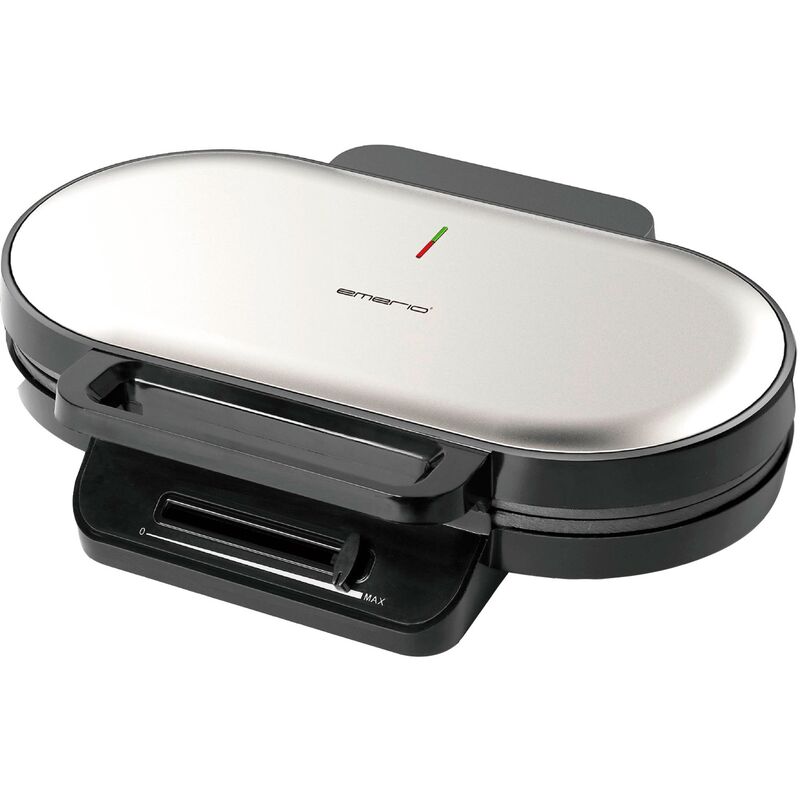 Dobbelt Vaffeljern, sort/metal 