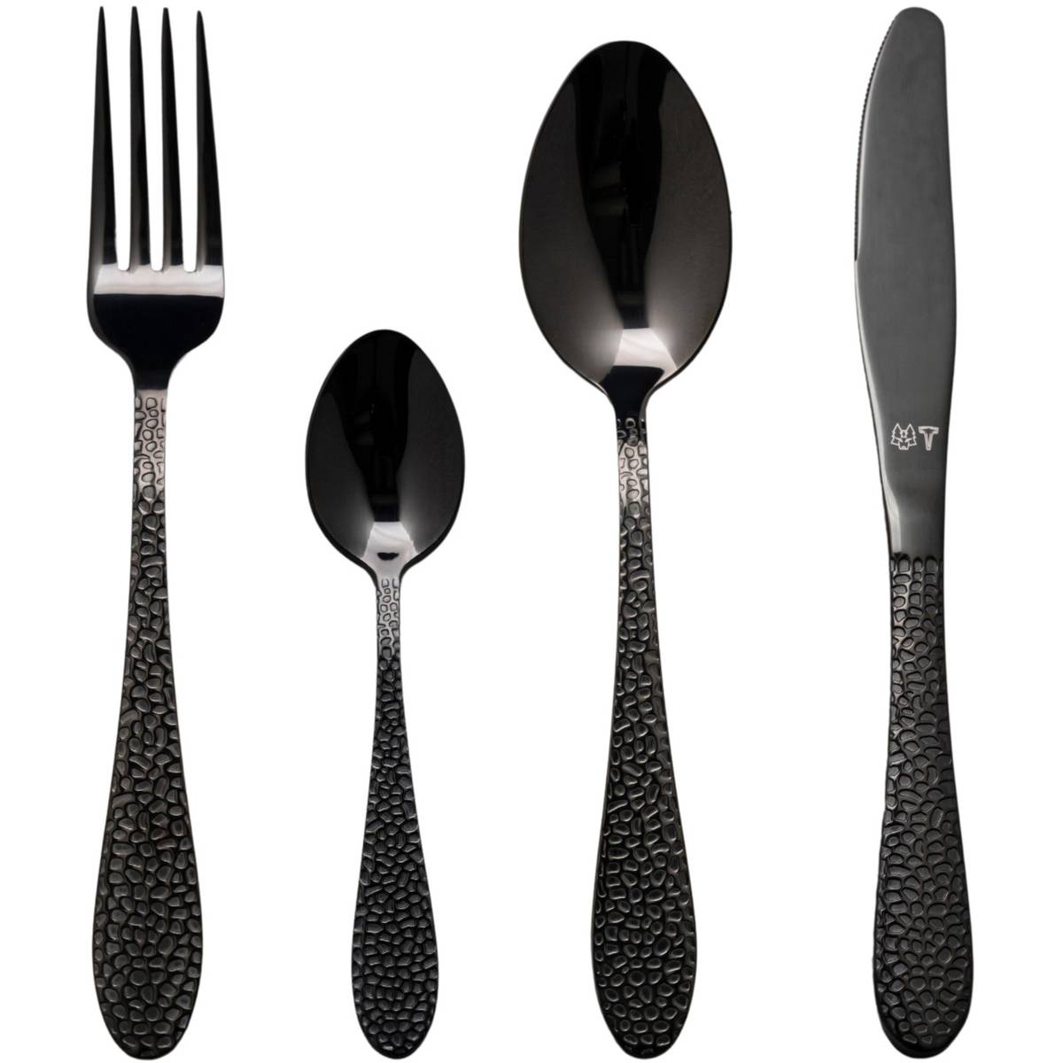 FROST bestickset 16 delar, onyx/svart