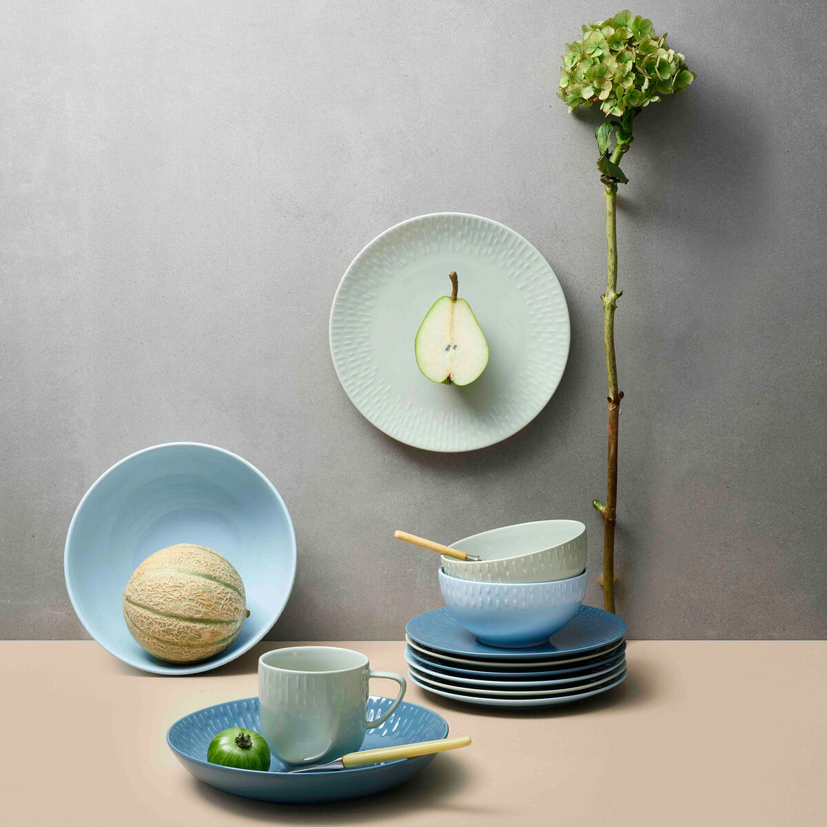 Confetti desserttallerken 21 cm, pistachio