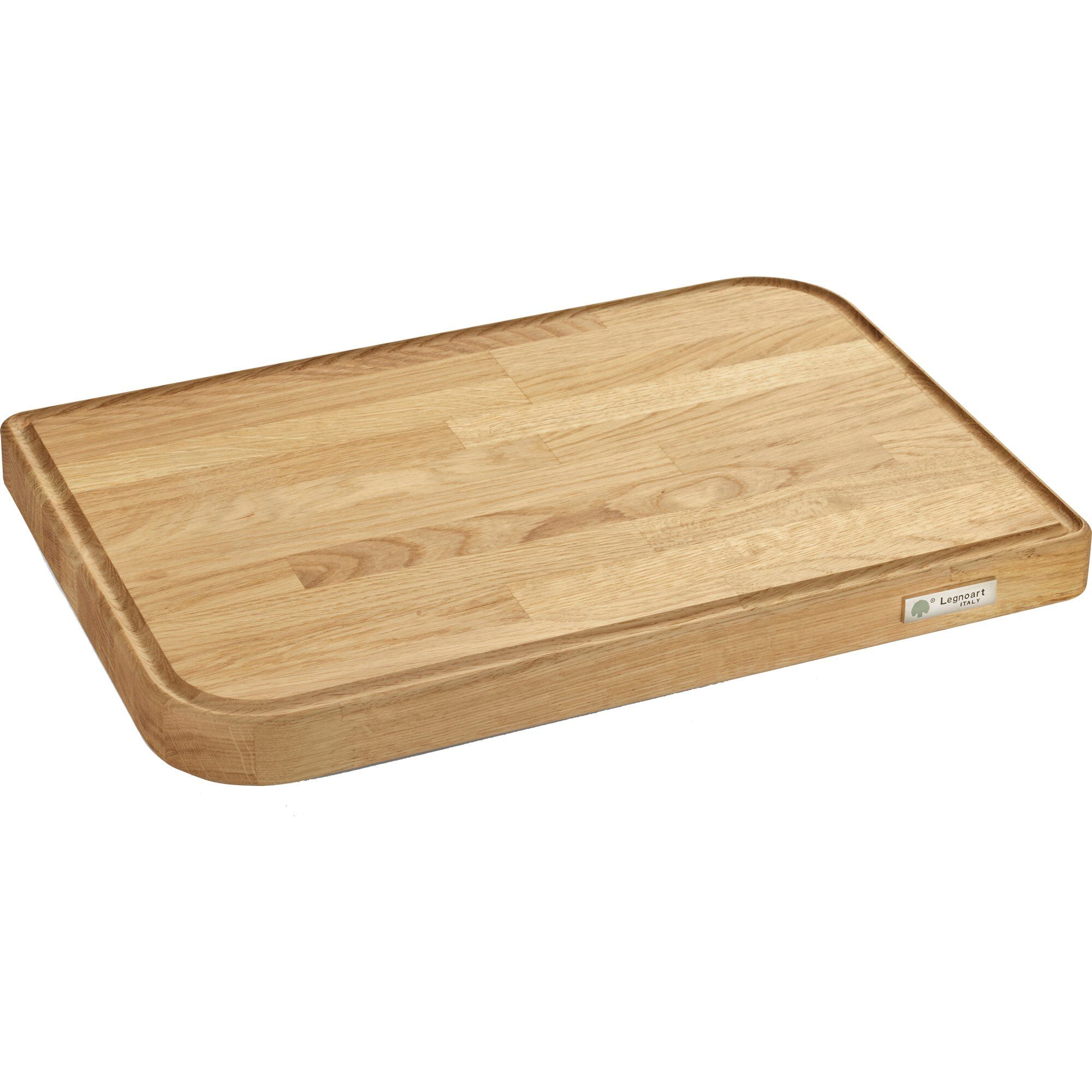 Legnoart - Arena skjærebrett XL 45x30x4 cm natur eiktre