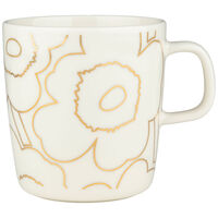 Piirto Unikko Kop 25 cl, hvid/guld