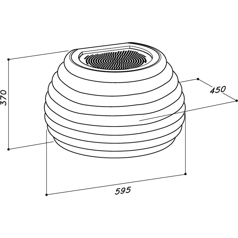 Beehive wall väggfläkt, vit