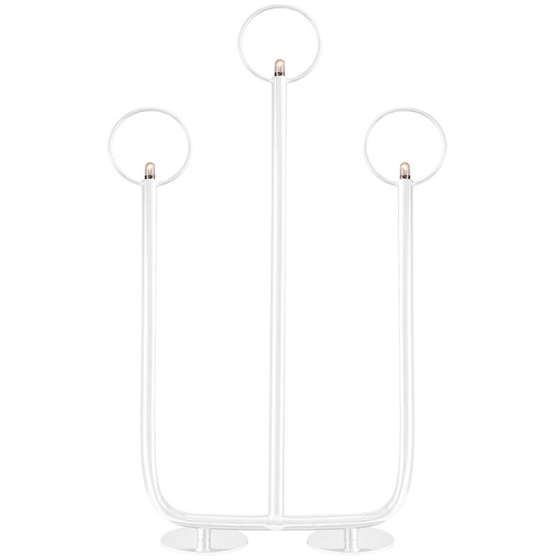 Adventsljusstake Natale 3 Vit