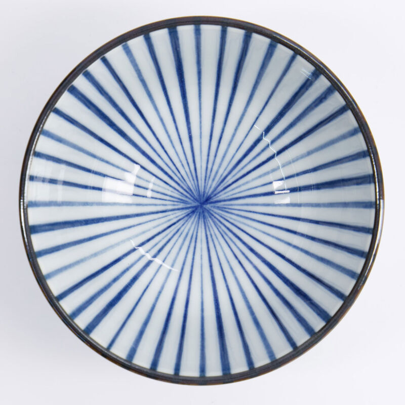 Tokyo Design Studio Natsu Tokusa skål 350 ml, blå/vit