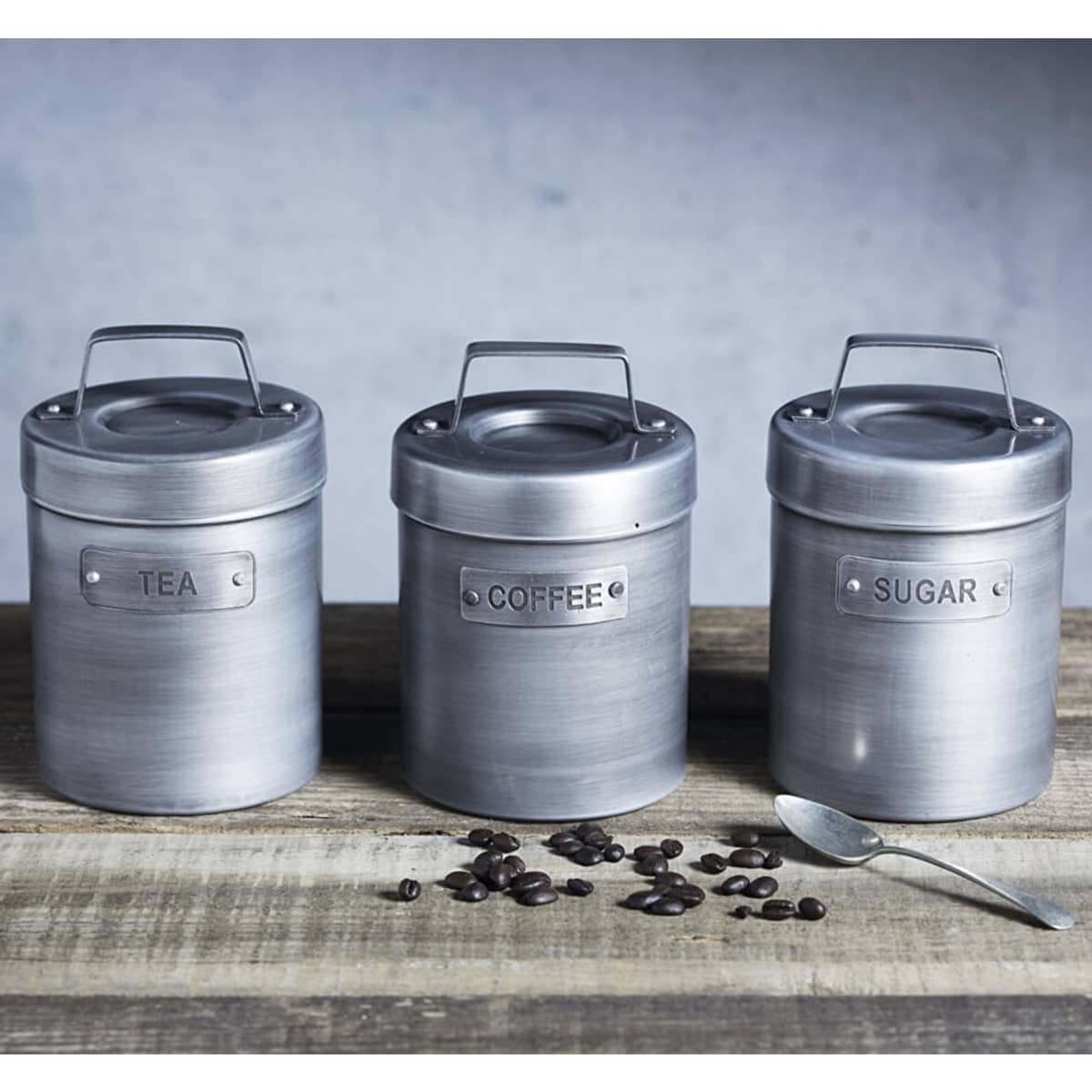 Industrial Vintage Kaffeboks Metall