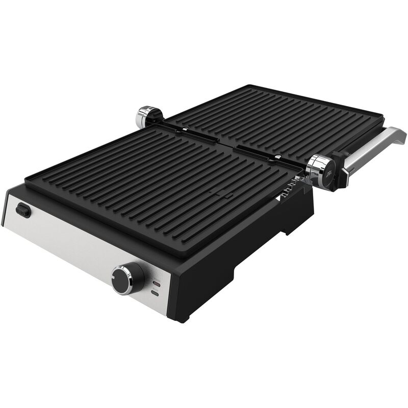 Møn Proff bord-/paninigrill, rostfri/svart