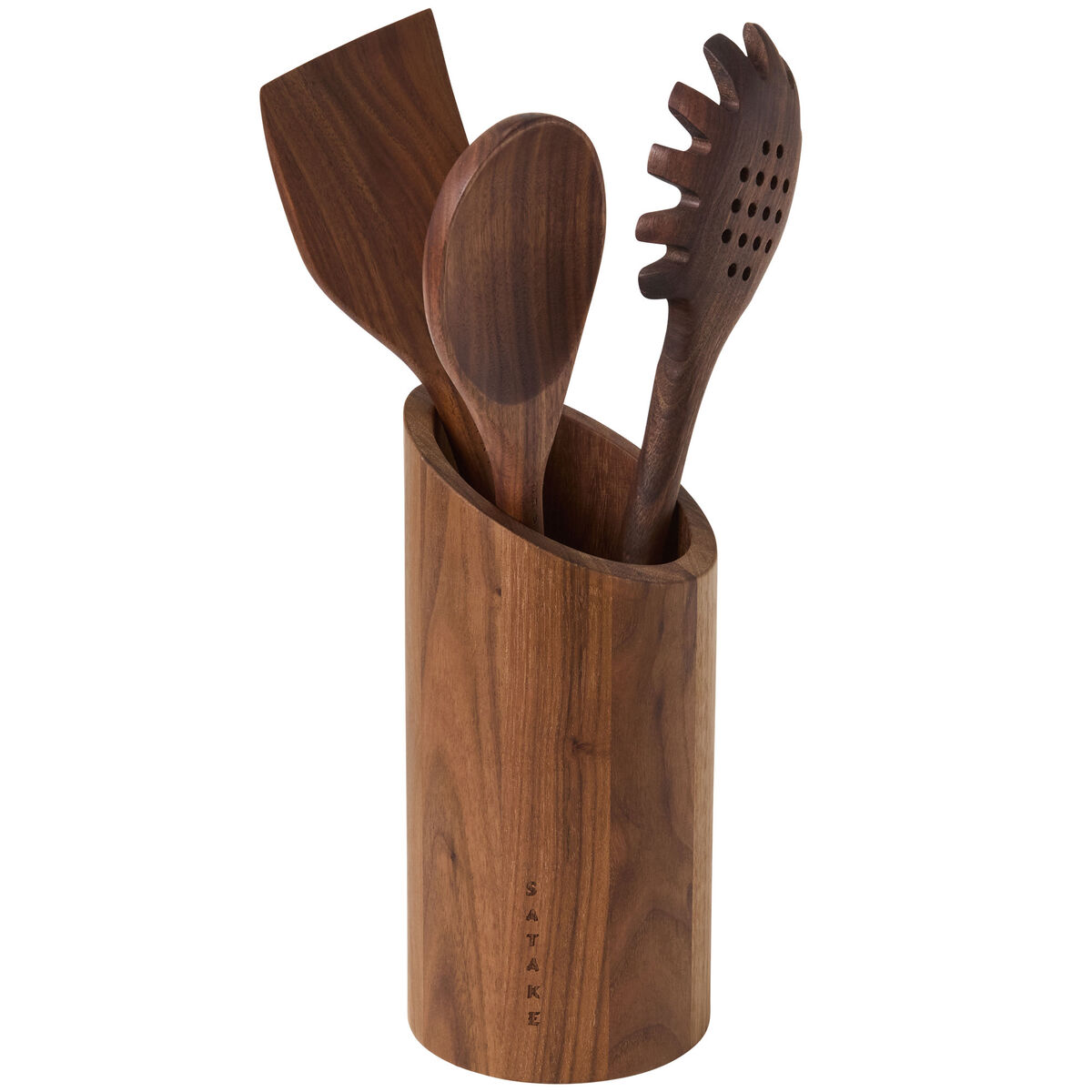 Redskapsset + ställ, valnöt