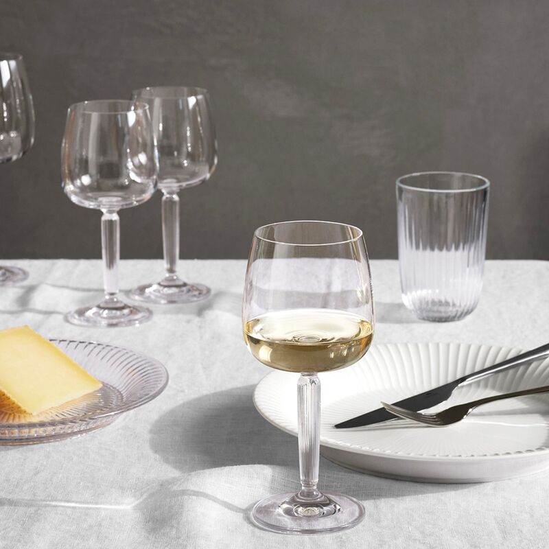 rödvinsglas, Ø 9,5 cm, 2 st, klar