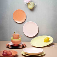 Confetti desserttallerken 21 cm, apricot